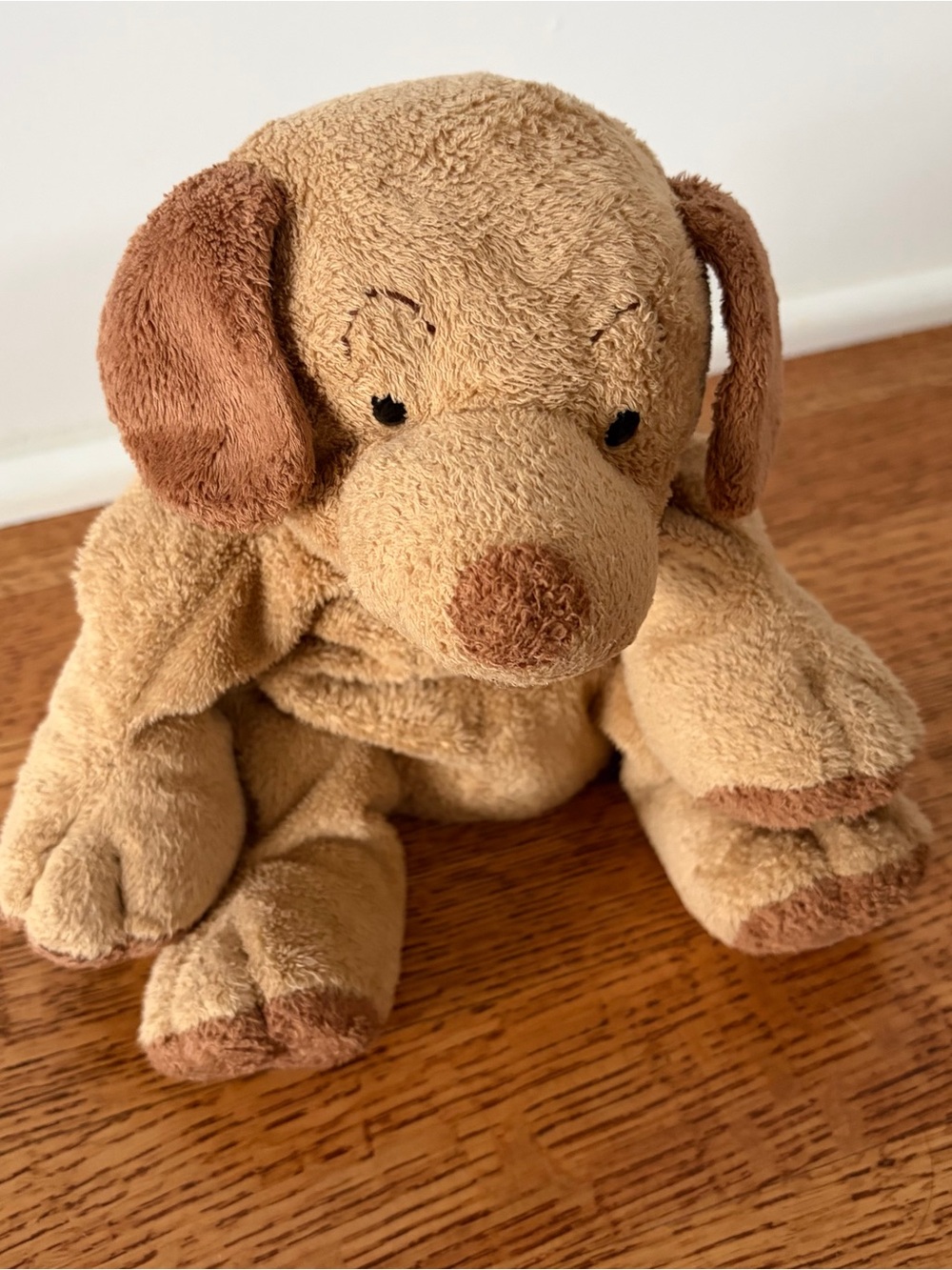 Vintage 2003 Ty Pluffies PUPPERS the Dog Puppy Plush 9" Floppy Lovey Stuffed Toy